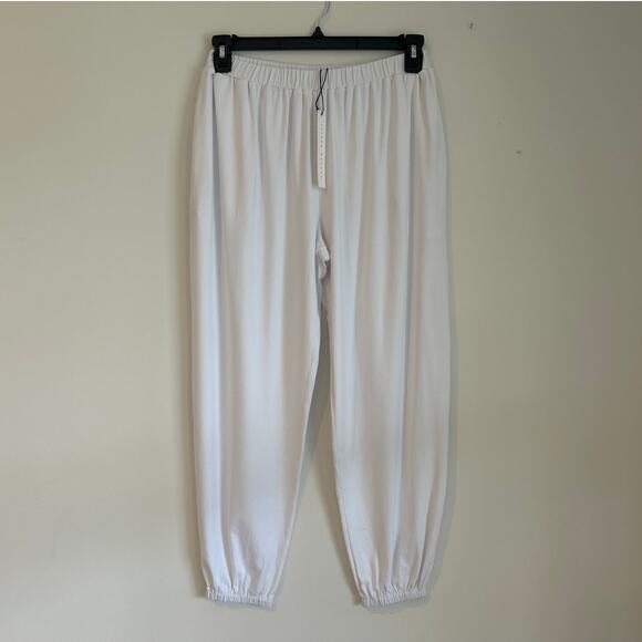 NWT Susana Monaco White Joggers, Women's Size Medium - Picture 1 of 7